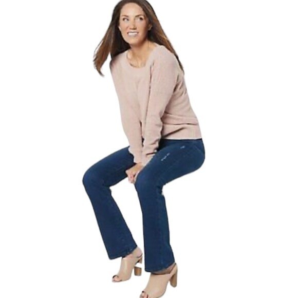 NYDJ Barbara Bootcut Grant Wash Women's Jeans size 6 - Picture 2 of 11